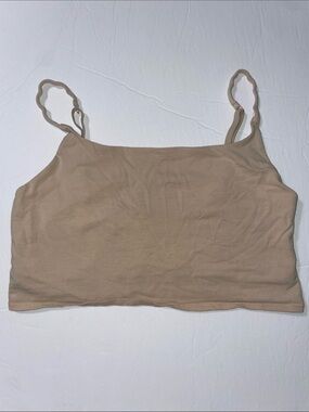 Old Navy Neutral Tan Slim Camisole with Adjustable Straps